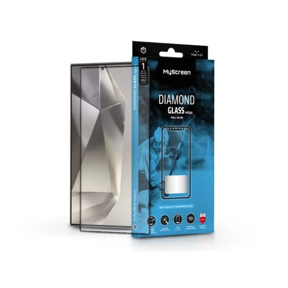 Zaštitno staklo za Samsung Galaxy S24 Ultra - MyScreen Diaomind Glass Edge Full Glue Black