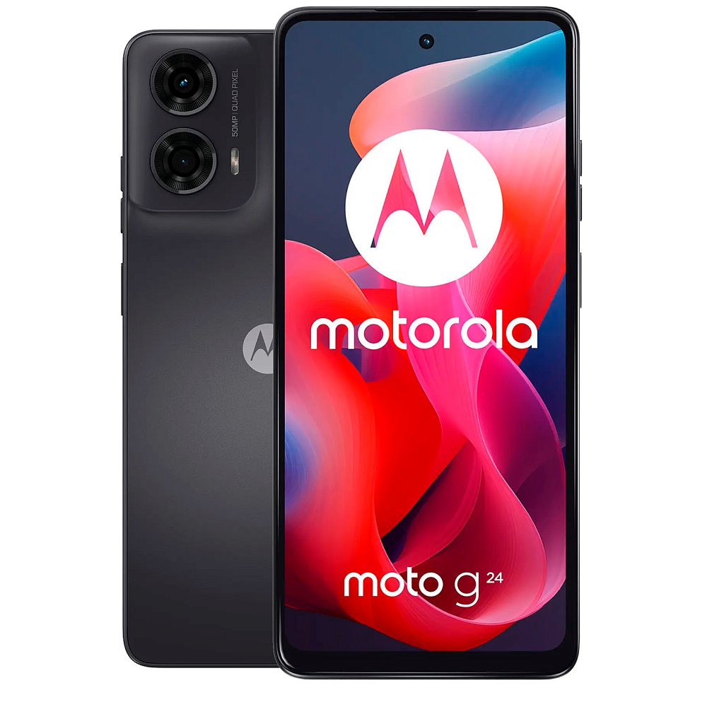 Refabrikovan Moto G24 4/128GB Matte Charcoal DS 4G Grade-A