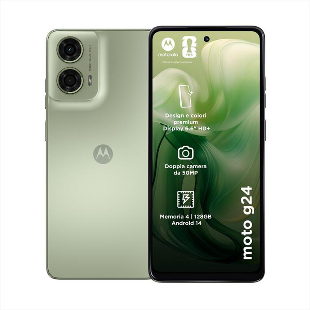 Refabrikovan Moto G24 4/128GB Ice Green DS 4G Grade-C