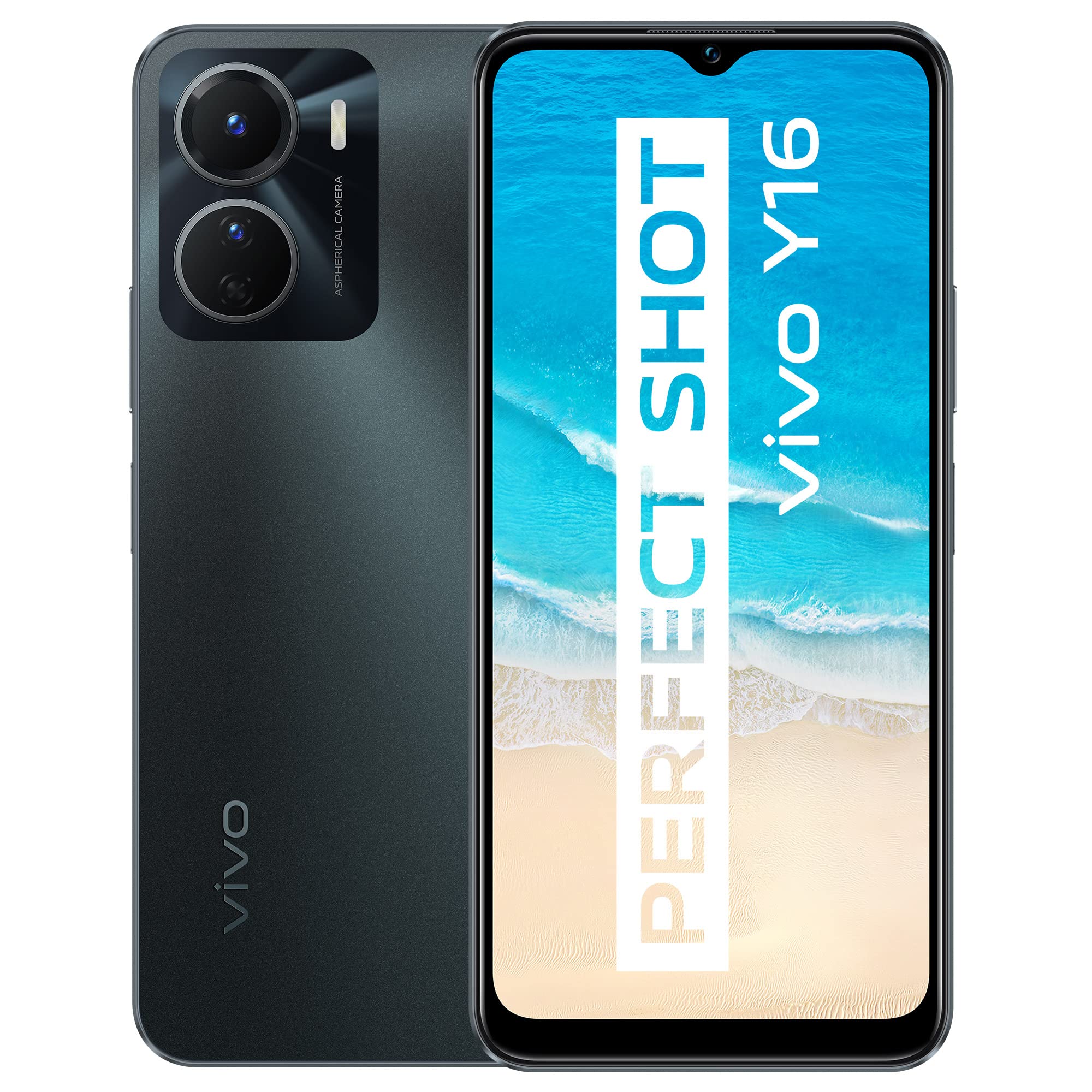 Refabrikovan Vivo Y16 4/128GB Elegant Black DS 4G Grade-C